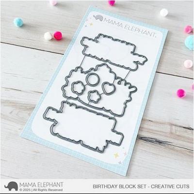 Mama Elephant Creative Cuts - Birthday Block